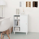 キャビネット〔G〕幅60cm スライド1扉 オープン3段 キャビネット リビングボード リビング 収納 棚 可動式 3段 片側 扉付き 脚付き TV台 収納家具 寝室 玄関収納 キッチン収納 マルチラック インテリア ぼん家具