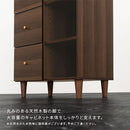 キャビネット〔F〕幅60cm 引き出し3杯 オープン3段 キャビネット リビングボード リビング 収納 棚 可動式 オープンラック 3段 引き出し 脚付き TV台 収納家具 寝室 玄関収納 キッチン収納 マルチラック ぼん家具