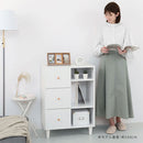 キャビネット〔F〕幅60cm 引き出し3杯 オープン3段 キャビネット リビングボード リビング 収納 棚 可動式 オープンラック 3段 引き出し 脚付き TV台 収納家具 寝室 玄関収納 キッチン収納 マルチラック ぼん家具