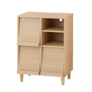 キャビネット〔J〕幅60cm フラップ3扉 オープン2段 キャビネット マガジンラック フラップ扉 リビングボード 収納 脚付き TV台 寝室 ルーター収納 フラップボックス マルチラック 韓国 インテリア 北欧 ぼん家具