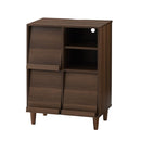 キャビネット〔J〕幅60cm フラップ3扉 オープン2段 キャビネット マガジンラック フラップ扉 リビングボード 収納 脚付き TV台 寝室 ルーター収納 フラップボックス マルチラック 韓国 インテリア 北欧 ぼん家具