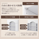 マントルピース風収納棚〔幅90cm〕 マントルピース風 収納棚 3段 可動棚 大理石調天板 奥行スリム 韓国インテリア ぼん家具