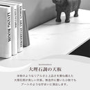 マントルピース風収納棚〔幅90cm〕 マントルピース風 収納棚 3段 可動棚 大理石調天板 奥行スリム 韓国インテリア ぼん家具