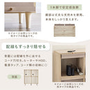 ラタン調収納チェスト 引き出しタイプ フラップチェスト 扉付き 韓国インテリア グレージュ ラタン調 キャビネット収納 PUTUPUTU