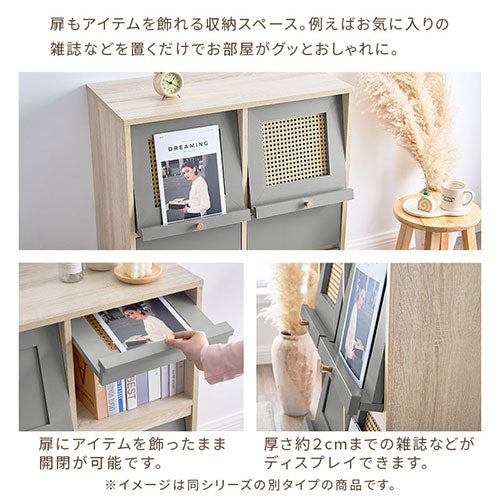 ラタン調収納チェスト 引き出しタイプ