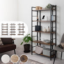 オープンラック 棚 ラック オープンラック スリム 幅80 収納ラック 収納棚 おしゃれ アイアンラック 風 アンティーク 調 リビング 収納 5段 本棚 木製 スチール ぼん家具