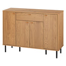 引き出し付き キャビネット 幅90cm 3扉 幅120cm 4扉