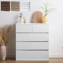 チェスト 幅80cm 引き出し5杯 衣類収納 キャビネット 洋服収納 引き出し スライドレール タンス 服 整理 衣装ケース 大容量 新生活 一人暮らし 服収納 ぼん家具