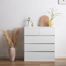 チェスト 幅80cm 引き出し5杯 衣類収納 キャビネット 洋服収納 引き出し スライドレール タンス 服 整理 衣装ケース 大容量 新生活 一人暮らし 服収納 ぼん家具