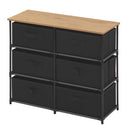 チェスト 引き出し付き 木目×スチール