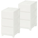 プラスチック チェスト 3段・4段・5段 スリム・ワイド 単品・セット