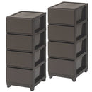 プラスチック チェスト 3段・4段・5段 スリム・ワイド 単品・セット