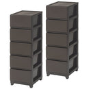 プラスチック チェスト 3段・4段・5段 スリム・ワイド 単品・セット