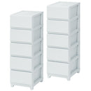 プラスチック チェスト 3段・4段・5段 スリム・ワイド 単品・セット