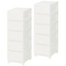 プラスチック チェスト 3段・4段・5段 スリム・ワイド 単品・セット