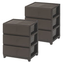 プラスチック チェスト 3段・4段・5段 スリム・ワイド 単品・セット