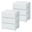 プラスチック チェスト 3段・4段・5段 スリム・ワイド 単品・セット