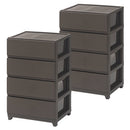 プラスチック チェスト 3段・4段・5段 スリム・ワイド 単品・セット