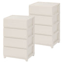 プラスチック チェスト 3段・4段・5段 スリム・ワイド 単品・セット