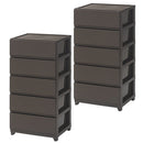 プラスチック チェスト 3段・4段・5段 スリム・ワイド 単品・セット