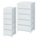 プラスチック チェスト 3段・4段・5段 スリム・ワイド 単品・セット