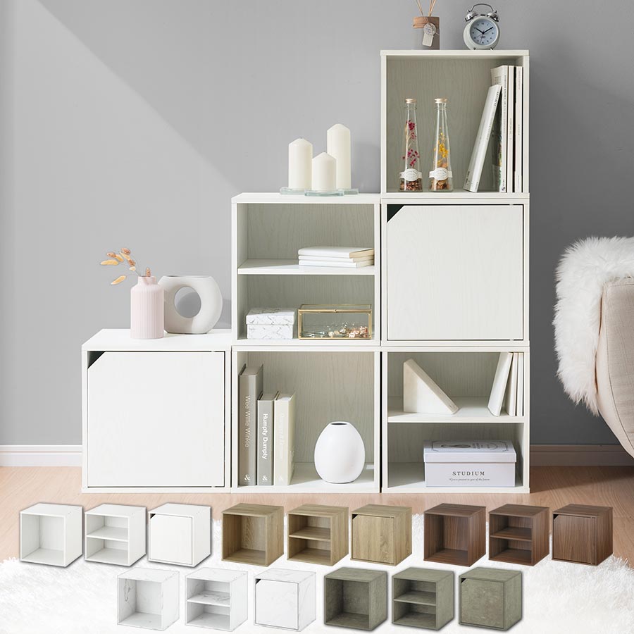 キューブボックス収納 幅35cm 深型 本棚 ラック おしゃれ ぼん家具