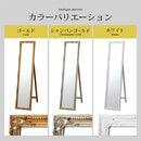 アンティーク調ミラー〔Eタイプ〕 姿見 全身鏡 スタンドミラー おしゃれ 収納 スリム アンティーク ゴールド 白 高さ160 横40 木製 インテリア 玄関 リビング 寝室 ぼん家具