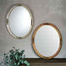 アンティーク調ミラー〔円形〕 鏡 壁掛け鏡 ウォールミラー 円形 丸 おしゃれ 姿見 壁掛けミラー 洗面鏡 丸鏡 大型 北欧 アンティーク ゴールド 化粧台 玄関 洗面台 ぼん家具