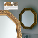 アンティーク調ミラー〔八角〕 鏡 壁掛け ウォールミラー 八角形 壁掛け鏡 壁掛けミラー おしゃれ スタンド 卓上 立て掛け 八角ミラー 八角鏡 アンティーク ゴールド 玄関 洗面台 ぼん家具