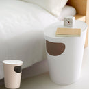 サイドテーブル ゴミ箱 ダストボックス おしゃれ ごみ箱 筒型 日本製 国内製品 ふた付き フタ キッチン リビング ベッド サイド スリム 省スペース 収納 ぼん家具