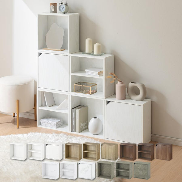 キューブボックス収納〔幅35cm・薄型〕