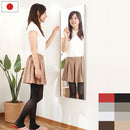 割れないミラー〔45×120cm〕 全身鏡 姿見鏡 姿見 ミラー フィルム 割れない鏡 壁掛け鏡 軽量 持ち運び おしゃれ リビング おすすめ 玄関 北欧 日本製 45×120cm 鏡 ぼん家具