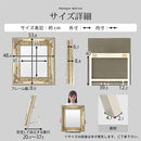 卓上アンティーク調ミラー〔大〕 スタンドミラー 卓上ミラー 鏡 アンティーク 化粧鏡 おしゃれ メイクミラー 卓上鏡 木製 大型 大きめ ゴールド スタンド式 玄関 化粧台 ぼん家具