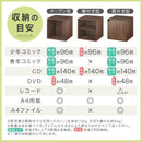 キューブボックス収納〔幅40cm〕