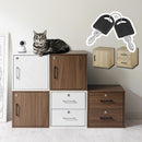 鍵付きキューブボックス収納〔幅35cm・深型〕