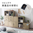 鍵付きキューブボックス収納〔幅35cm・深型〕