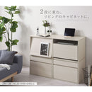 [ 幅60cm ] キューブボックス型テレビ台 テレビ台 ローボード おしゃれ キューブボックス キャビネット 収納 木製 北欧 引き出し 大容量 A4 フラップ扉 リビング 幅60 奥行40 高さ45 白 茶 ぼん家具