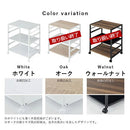 キャスター付きサイドワゴン プリンター台 キャスター付き 3段 可動棚 サイドワゴン 収納 スチール  木目調 大理石風 ぼん家具