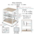 キャスター付きサイドワゴン プリンター台 キャスター付き 3段 可動棚 サイドワゴン 収納 スチール  木目調 大理石風 ぼん家具