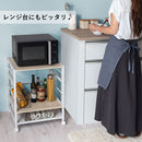 キャスター付きサイドワゴン プリンター台 キャスター付き 3段 可動棚 サイドワゴン 収納 スチール  木目調 大理石風 ぼん家具