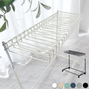 スラックスハンガー〔1段ワイド〕 ハンガーラック スラックスハンガー キャスター付き 約 かけ幅27cm 高さ 伸縮 1段 スラックス ハンガー ラック ズボン スラックス掛け スラックス収納 ぼん家具