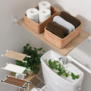 伸縮式つっぱり棚 突っ張り棚 突っ張り 棚 おしゃれ 突っ張りラック トイレ 上 収納 つっぱり棚 伸縮棚 木目調 トイレ収納 つっぱり 収納棚 つっぱり棒 木製 強力 伸縮 ぼん家具