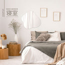 ウェーブミラー 鏡 壁掛け ウォールミラー ノンフレーム 姿見 飛散防止 ウェーブミラー 約 幅80cm 90cm 玄関鏡 フレームレス 化粧 鏡台 韓国風 波形ミラー 大きめ ぼん家具