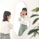 ウェーブミラー 鏡 壁掛け ウォールミラー ノンフレーム 姿見 飛散防止 ウェーブミラー 約 幅65 115 玄関鏡 フレームレス 化粧 鏡台 韓国風 波形ミラー 雲形 大型 ぼん家具