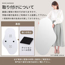 ウェーブミラー 鏡 壁掛け ウォールミラー ノンフレーム 姿見 飛散防止 ウェーブミラー 約 幅65 115 玄関鏡 フレームレス 化粧 鏡台 韓国風 波形ミラー 雲形 大型 ぼん家具