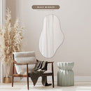 ウェーブミラー 鏡 壁掛け ウォールミラー ノンフレーム 姿見 飛散防止 ウェーブミラー 約 幅65 115 玄関鏡 フレームレス 化粧 鏡台 韓国風 波形ミラー 雲形 大型 ぼん家具