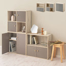 収納ボックス 収納ボックス 本棚 ラック キューブボックス収納 韓国インテリア グレージュ PUTUPUTU