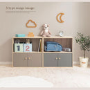 収納ボックス 収納ボックス 本棚 ラック キューブボックス収納 韓国インテリア グレージュ PUTUPUTU