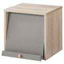 木製キューブボックス〔幅35cm〕 木製キューブボックス〔幅35cm〕 本棚 ラック キューブボックス収納 韓国インテリア グレージュ PUTUPUTU