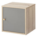 木製キューブボックス〔幅35cm〕 木製キューブボックス〔幅35cm〕 本棚 ラック キューブボックス収納 韓国インテリア グレージュ PUTUPUTU